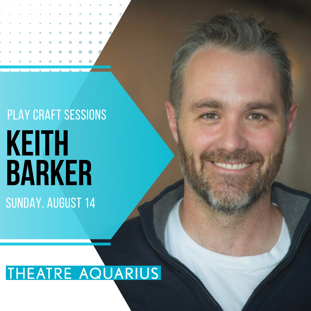 Photo of Keith Barker with Play Craft Sessions graphic and August 14