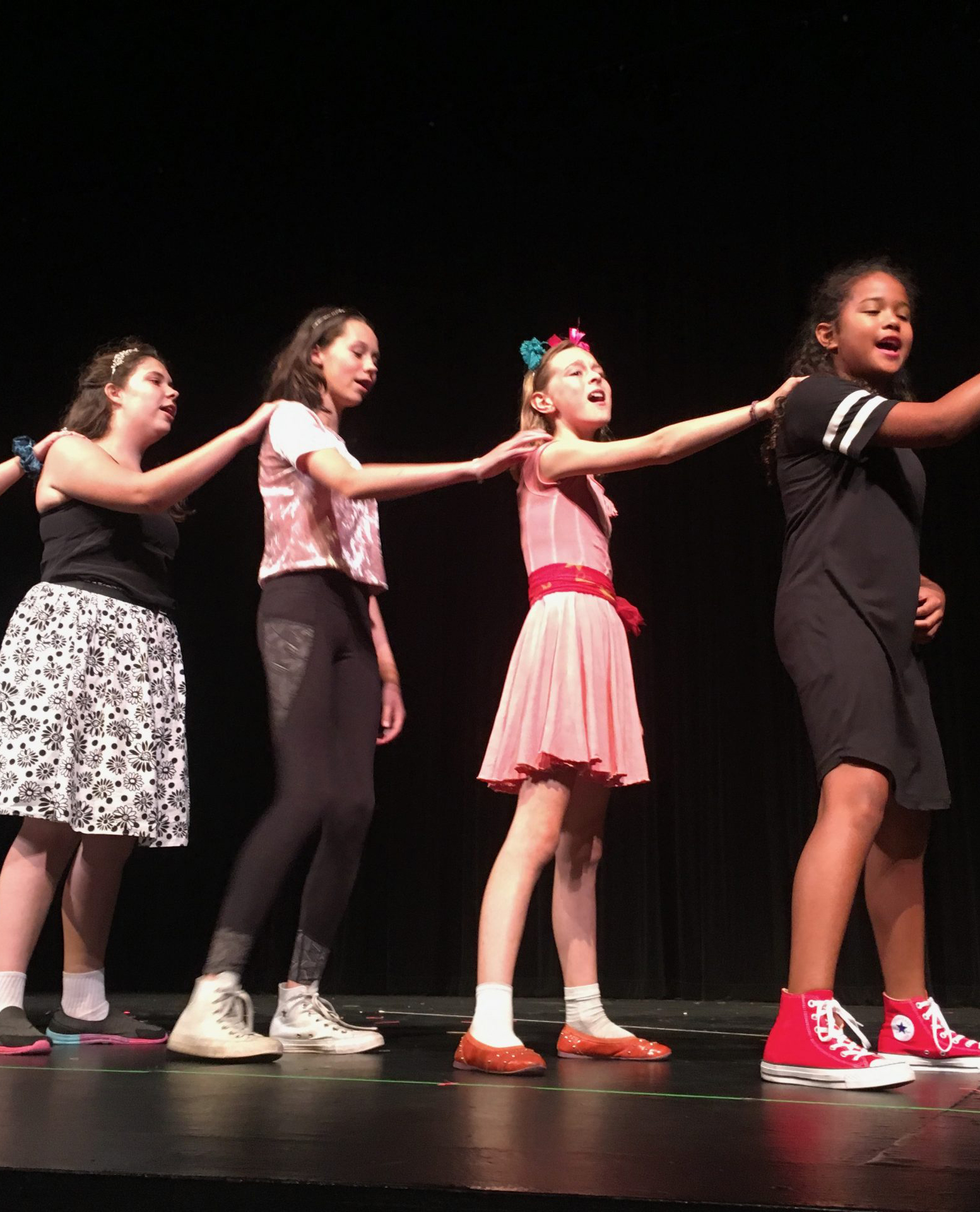 Kids on stage at Theatre School at Theatre Aquarius
